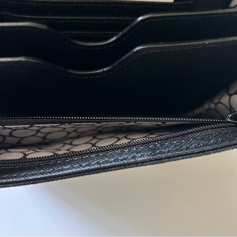 Nine West Pretty Little Things Black Faux Leather shoulder Cross Body bag Purse - Picture 6 of 15